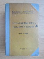Retetar general unic pentru preparate culinare