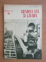 Revista Gradina, via si livada, anul V, nr. 10, octombrie 1957
