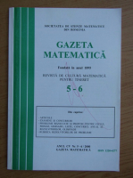 Gazeta matematica, anul CV, nr. 5-6, 2000