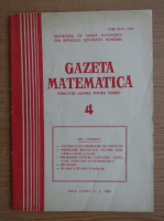 Anticariat: Gazeta matematica, anul LXXXV, nr. 4,1980