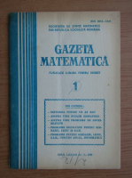 Gazeta matematica, anul LXXXVI, nr. 1,1981