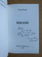George Peagu - Interstele (cu autograful autorului)