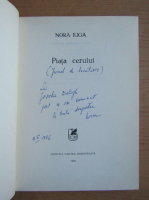 Nora Iuga - Piata cerului (cu autograful si dedicatia autoarei)