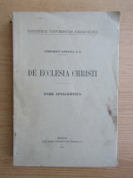Timotheus Zapelena - De ecclesia christi (1940)