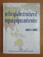 Andrei Avram - On the syllable structure of english pidgins and creoles