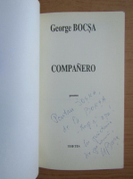 George Bocsa - Companero (cu autograful si dedicatia autorului pentru Balogh Jozsef)
