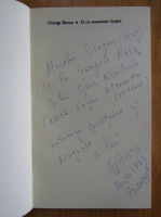Anticariat: George Bocsa - Zi cu Monsieur Godot (cu autograful si dedicatia autorului)
