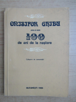 Anticariat: Onisifor Ghibu, 100 de ani de la nastere