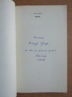 Petru Cretia - Poezia (cu autograful si dedicatia autorului pentru Balogh Jozsef)
