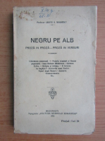 Cristu S. Negoescu - Negru pe alb (1922)