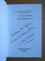 Ioan Radulian - Filosofia dreptului (cu autograful autorului)