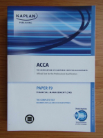 ACCA. Paper F9. Financial management