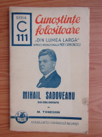 M. Toneghin - Mihail Sadoveanu. Bio-bibliografie (1939)
