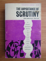 Eric Bentley - The importance of scrutiny