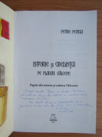 Petre Petria - Istorie si credinta pe plaiurile valcene (cu autograful autorului)