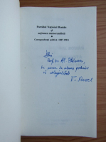 Teodor Pavel - Partidul National Roman actiunea memorandista (cu autograful autorului)