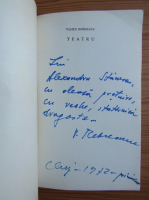 Vasile Rebreanu - Teatru (cu autograful autorului)