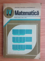 Manual de Matematica pentru clasa IV-a, 1988
