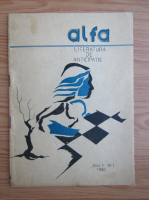 Revista Alfa, anul 1, nr. 1, 1990