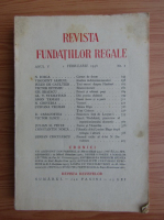 Revista Fundatiei Regale, Anul V, nr. 2, 1938