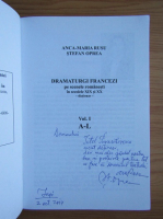 Anca Maria Rusu - Dramaturgi francezi (volumul 1, cu autograful autoarei)