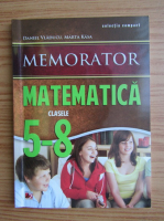 Daniel Vladucu - Memorator matematica, clasele 5-8