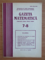 Gazeta Matematica, anul XCII, nr. 7-8, 1987