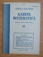 Gazeta Matematica, anul XCIII, nr. 10, 1988