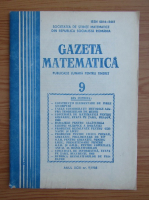Anticariat: Gazeta Matematica, anul XCIII, nr. 9, 1988