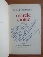 Mihail Diaconescu - Marele cantec (cu autograful autorului)