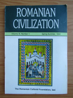 Romanian civilazation, volumul 3, nr. 1, primavara-vara 1994