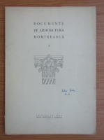 Documente de arhitectura romaneasca (volumul 5)
