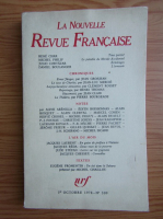 La nouvelle revue francaise, 1 octombrie 1978, nr. 309