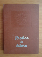 Probar de litere