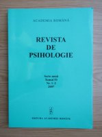 Revista de psihologie, tomul 53, nr. 1-2, 2007