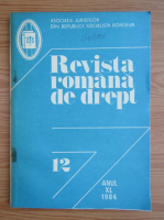 Revista romana de drept, anul XL, nr. 12, 1984