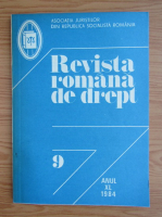 Revista romana de drept, anul XL, nr. 9, 1984
