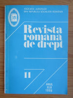 Revista romana de drept, anul XLII, nr. 11, 1986