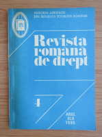 Revista romana de drept, anul XLII, nr. 4, 1986