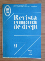 Revista romana de drept, anul XLII, nr. 9, 1986