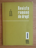 Revista romana de drept, anul XXXVI, nr. 1, 1980