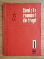 Revista romana de drept, anul XXXVII, nr. 1, 1981