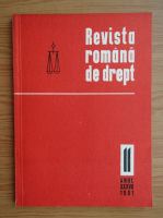 Revista romana de drept, anul XXXVII, nr. 11, 1981