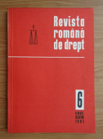 Revista romana de drept, anul XXXVII, nr. 6, 1981