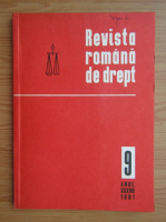 Revista romana de drept, anul XXXVII, nr. 9, 1981