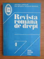 Revista romana de drept, anul XXXVIII, nr. 4, 1982