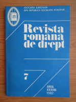 Revista romana de drept, anul XXXVIII, nr. 7, 1982