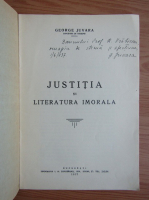 George Juvaru - Justitia si literatura imorala (1937, cu autograful autorului)