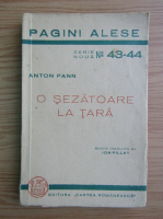 Anticariat: Anton Pann - O sezatoare la tara (1941)