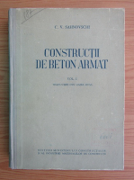 C. V. Sahnovschi - Constructii de beton armat (volumul 1)